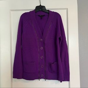 BCBG MaxAzria Purple Cardigan, M